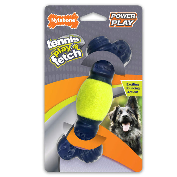 Nylabone Power Play Tennis Play 'n Fetch Interactive Dog Toy (NPLY027P)
