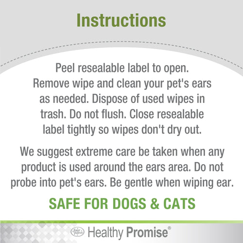 Four Paws® Healthy Promise™ Cat & Dog Ear Wipes