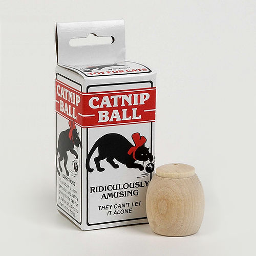 Dr. Daniels The Original 1903 Wooden Catnip Ball with Catnip Pouch