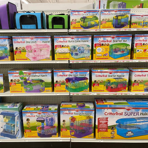 Small animal feed and supplies inside of BCI Retail.