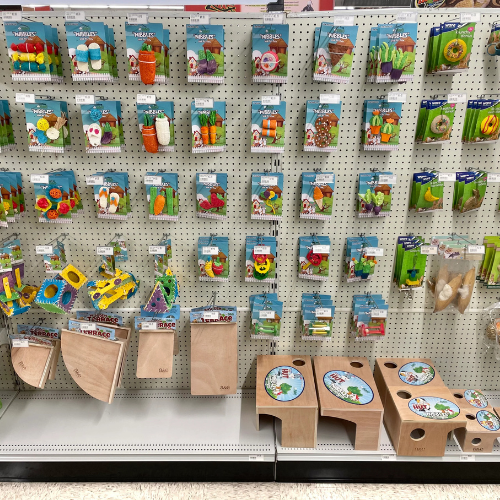 Small animal feed and supplies inside of BCI Retail.