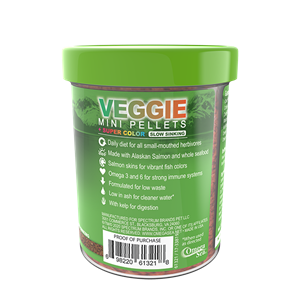 Omega One® Slow-Sinking Veggie Mini Pellets