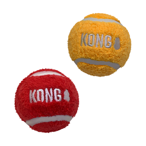 KONG Sport Softies Ball 2-Pk Assorted Dog Toy (Large 2-Pk)