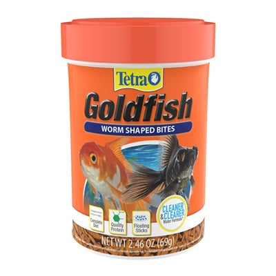 Tetra Goldfish Worm Shaped Bites Fish Food