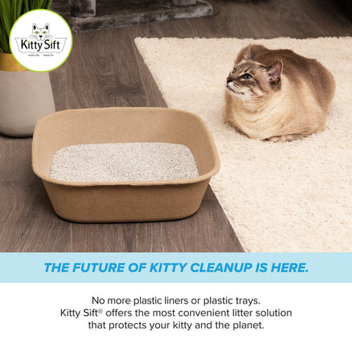 Kitty Sift Eco-Friendly Disposable Litter Box Kit