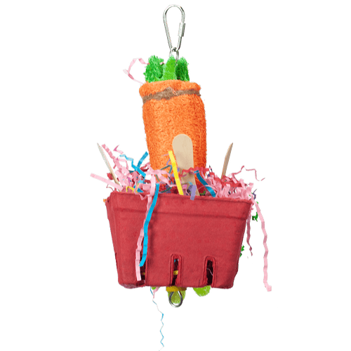 A&E Cage Company The Veggie Basket Bird Toy (9”x4”x4.5”)