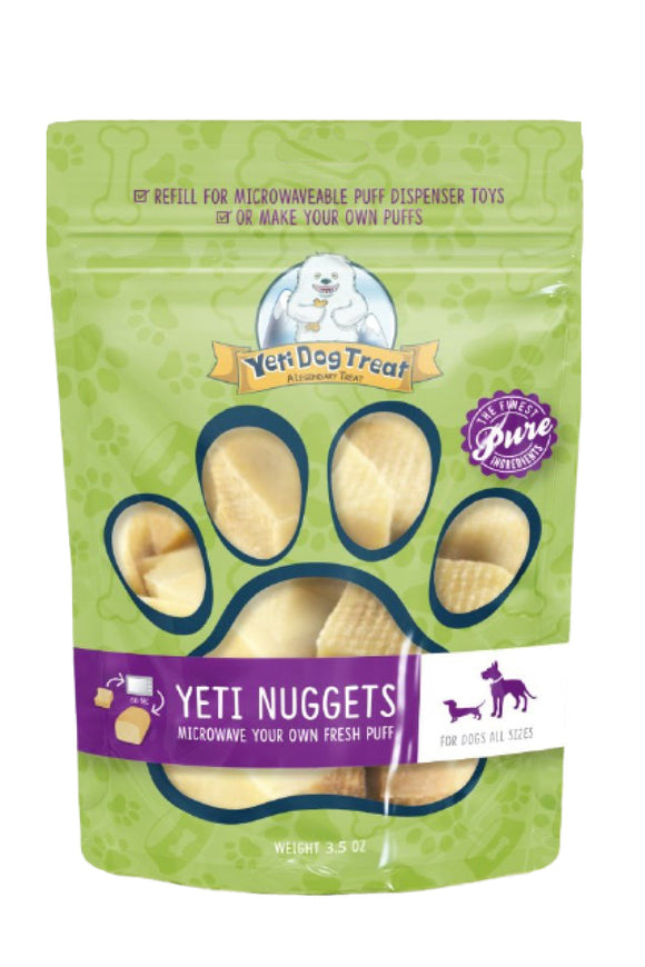 Yeti Refill Nuggets for Puff and Play Dog Toys Natural Yak Cheese Treats