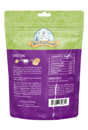 Yeti Refill Nuggets for Puff and Play Dog Toys Natural Yak Cheese Treats