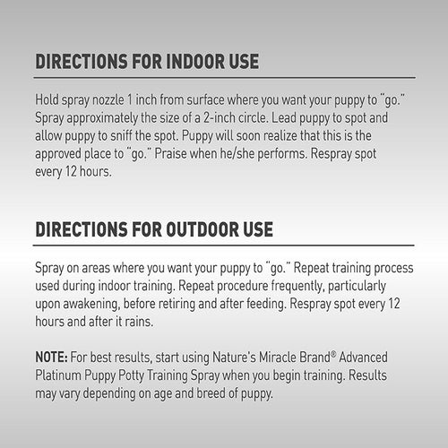 Nature's Miracle Advanced Platinum Puppy Potty Training Spray (8 oz)