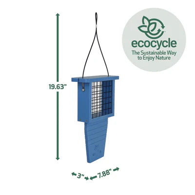 Nature's Way Suet Station Recycled Plastic Tail-prop Bird Feeder