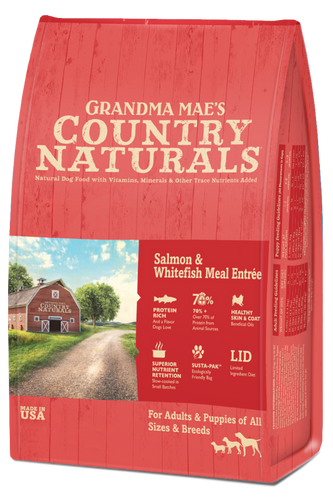 Grandma Mae's Country Naturals Salmon & Whitefish Meal Entrée Dry Dog Food