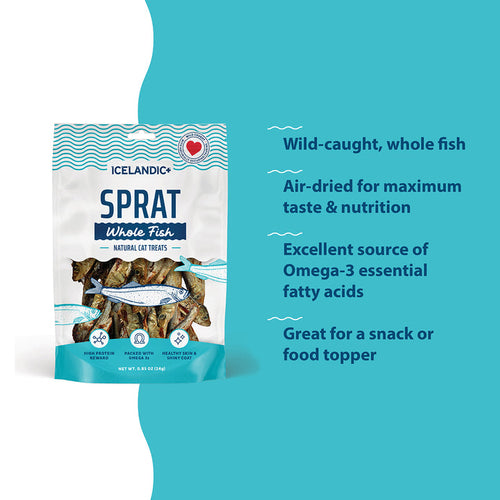 Icelandic+ Sprat Whole Fish Cat Treats