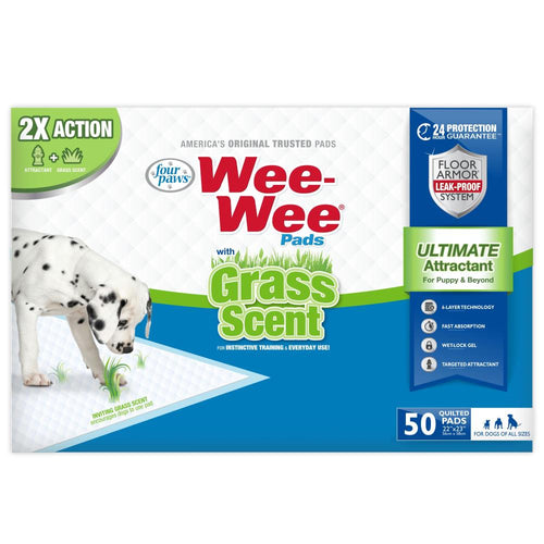 Four Paws Wee-Wee® Dog Pee Pads With Grass Scent