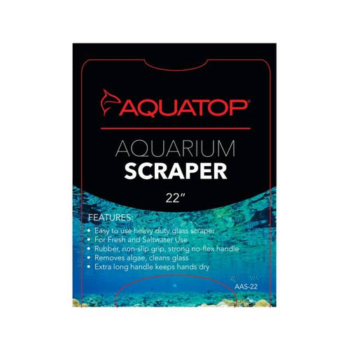 AQUATOP Glass Aquarium Scraper with Stainless Steel Blade