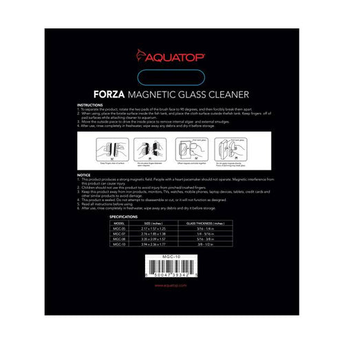 Aquatop Forza Floating Magnetic Glass Cleaner MGC-10