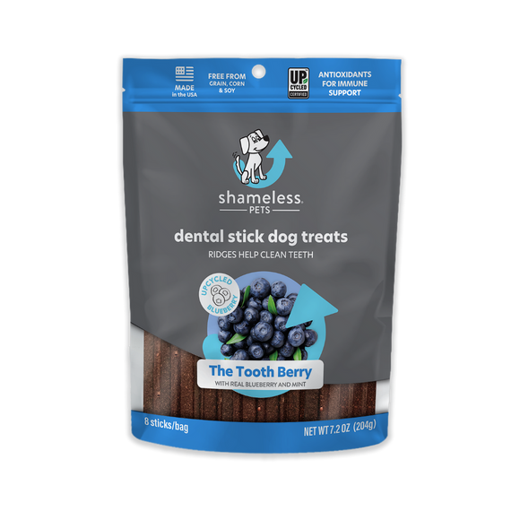 Shameless Pets The Tooth Berry Dental Stick Dog Treats