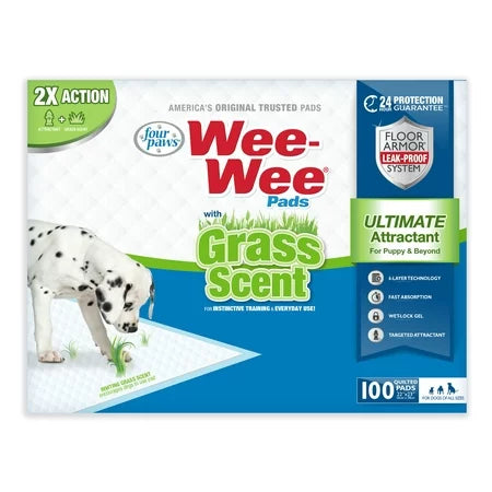 Four Paws Wee-Wee® Dog Pee Pads With Grass Scent