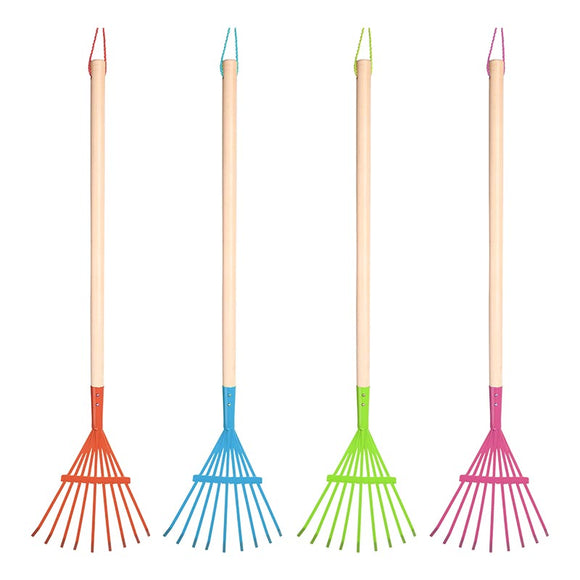 Esschert Design Children’s Lawn Rake Bright Colors
