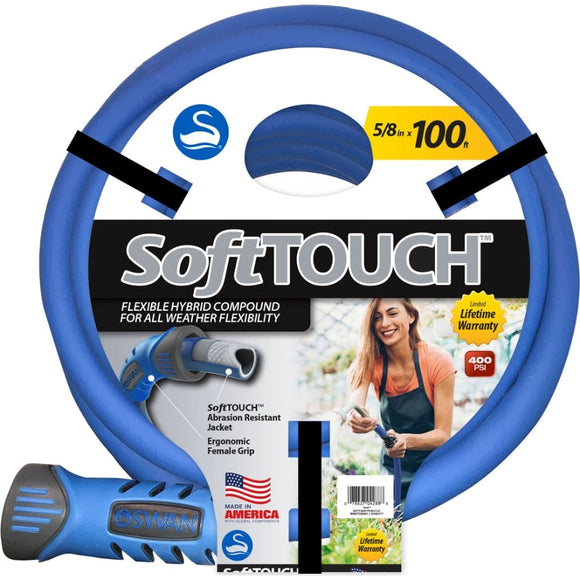 SWAN SOFTTOUCH HOSE (5/8 IN X 100 FT, BLUE)