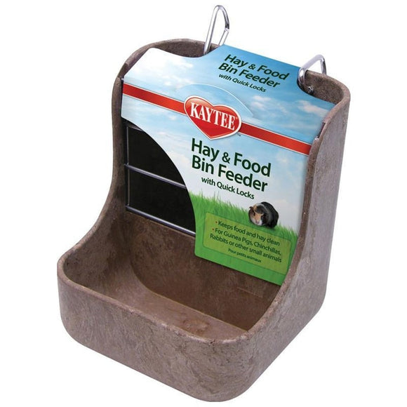 KAYTEE HAY-N-FOOD BIN FEEDER