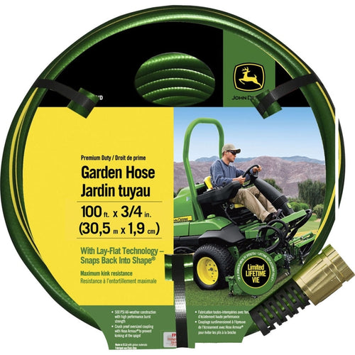 JOHN DEERE PREMIUM GARDEN HOSE (3/4 IN X 100 FT, GREEN/YELLOW)