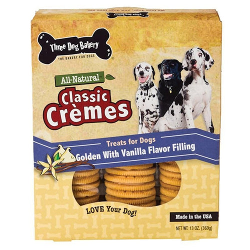 Three Dog Bakery Classic Cremes Golden Cookies (Peanut Butter)