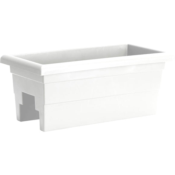 COUNTRYSIDE OVER THE RAIL PLANTER (24 INCH, WHITE)