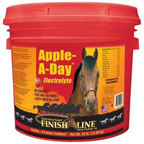 FINISH LINE APPLE-A-DAY ELECTROLYTE (30 LB, APPLE)