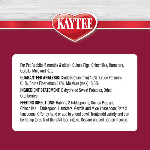Kaytee Natural Snack Cranberry Sweet Potato (3 oz)