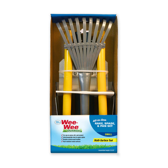Four Paws Inc Wee-Wee® All-In-One Rake, Spade And Pan Dog Pooper Scooper Set