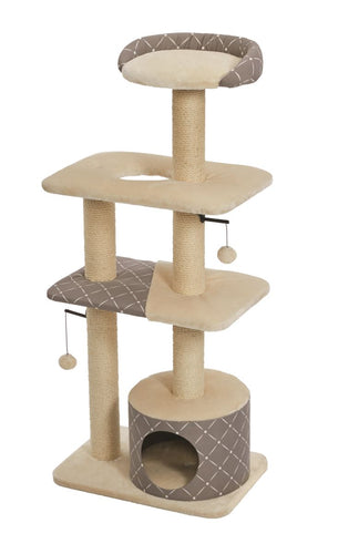 MidWest Homes For Pets Feline Nuvo Tower Cat Furniture - Mushroom