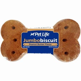 Dog Biscuits, Jumbo Peanut Butter Flavor,  3.5-oz.