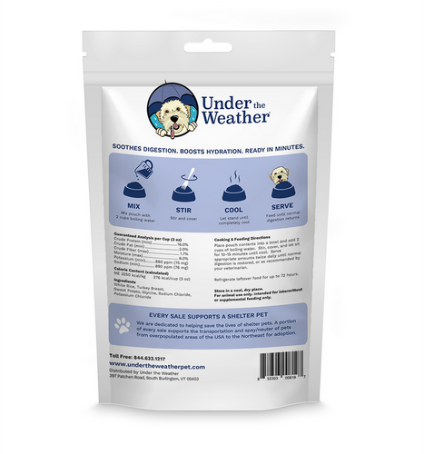 Under the Weather Turkey, Rice, & Sweet Potato Bland Diet For Dogs