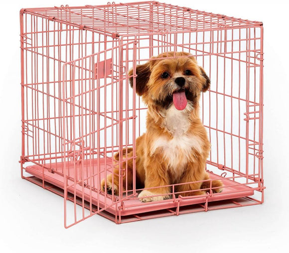 Midwest iCrate Single Door Pink Dog Crate