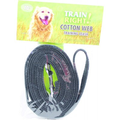 Train Right! Cotton Web Training Leash