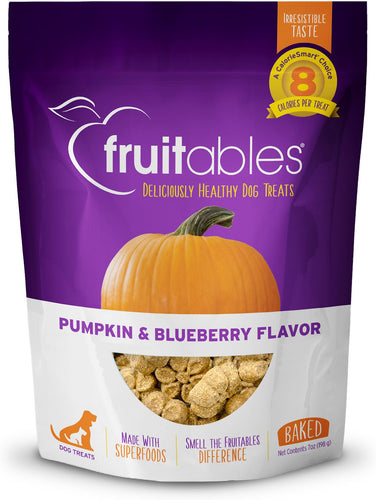Fruitables Healthy Dog Treats: Pumpkin & Blueberry