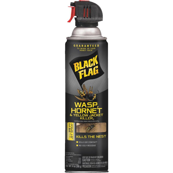 Black Flag 14 Oz. Liquid Aerosol Spray Yellow Jacket, Wasp & Hornet Killer