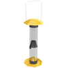 Nature's Way Funnel Flip Top Yellow Mesh Tube Finch Bird Feeder