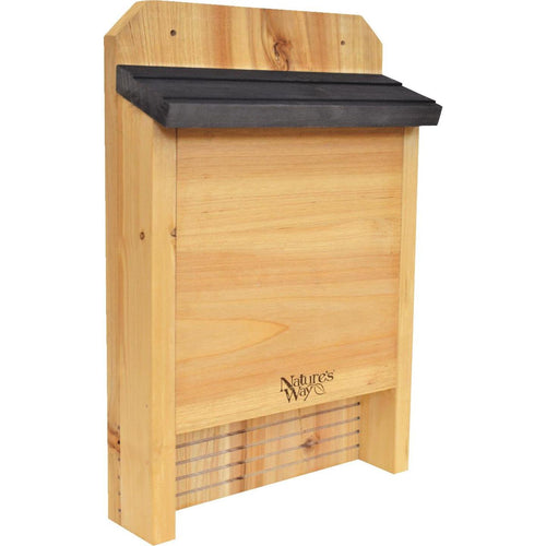 Nature's Way 10 In. W. x 15 In. H. x 3.5 In. D. Single Chamber Cedar Bat House