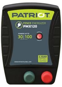 Patriot Pmx 120 110v Ac Powered Fence Charger, 30 Mile / 100 Acre