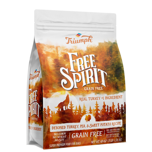 Triumph Free Spirit Grain Free Turkey & Sweet Potato Recipe Dog Food 14 lbs.