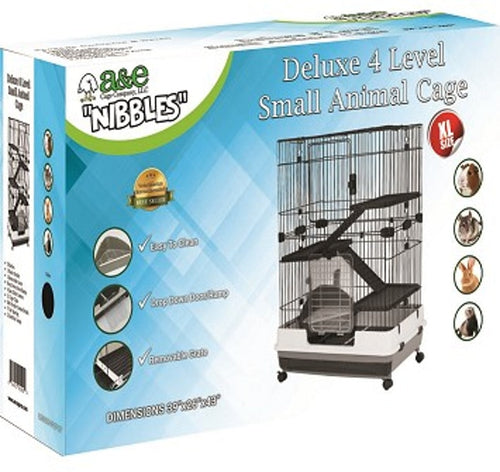 NIBBLES DELUXE 4 LEVEL SMALL ANIMAL CAGE