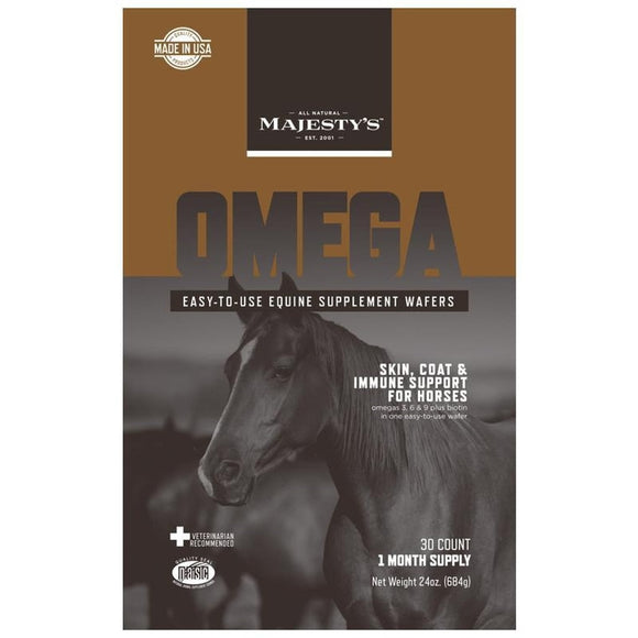 MAJESTY'S OMEGA WAFERS FOR SKIN COAT & IMMUNE (30 CT, PEPPERMINT)
