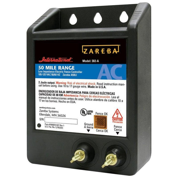 ZAREBA AC LOW IMPEDANCE ELECTRIC FENCE CHARGER