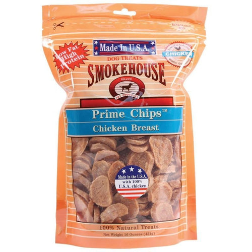 Smokehouse USA Prime Chips Dog Treats Resealable Bag