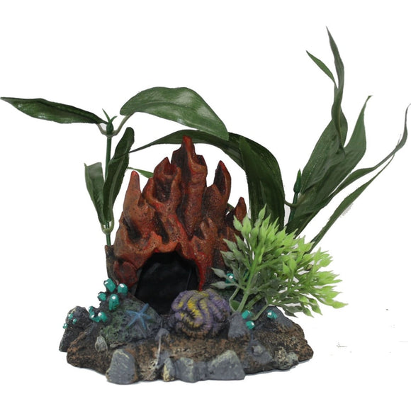 EXOTIC ENVIRONMENTS FIRE CORAL CAVE W/PLANTS
