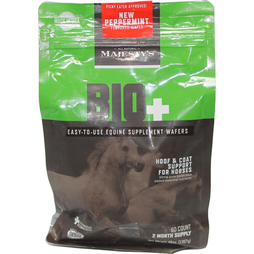 Majesty's Bio+ Wafers for Hoof and Coat (30 CT, PEPPERMINT)