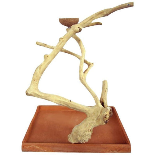 JAVA WOOD TABLE TOP BIRD PLAY STAND