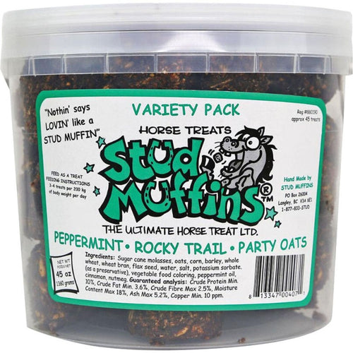 STUD MUFFINS HORSE TREAT VARIETY PACK TUB